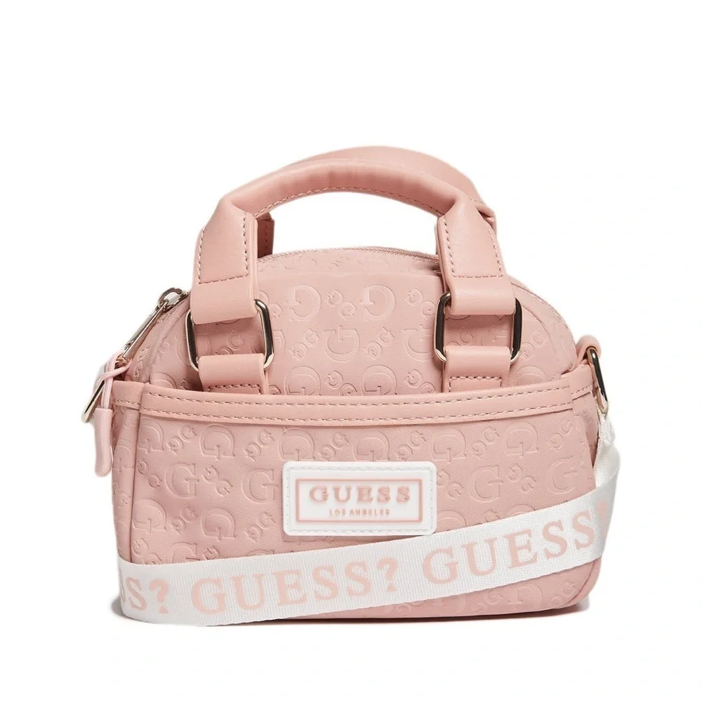 New Guess Mini Faux-Leather Logo Satchel